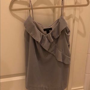 Purple velvet J.crew tank